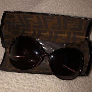 FENDI Brown Copper Sunglasses